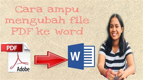Cara merubah file zip ke tgz. Tutorial Cara mengubah file PDF ke word - YouTube