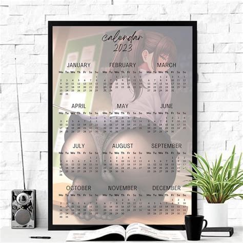 2023 Wall Calendar Anime Girl Poster 2023 Calendar Poster Etsy