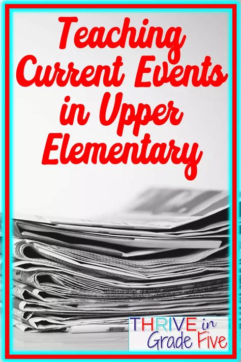 Teaching Current Events In Upper Elementary Social Studies Middle
