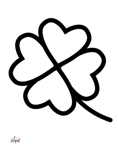 Coloring Pages Of 4 Leaf Clover
