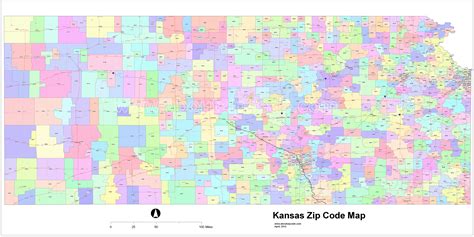 Kansas Zip Code Map United States Map - vrogue.co