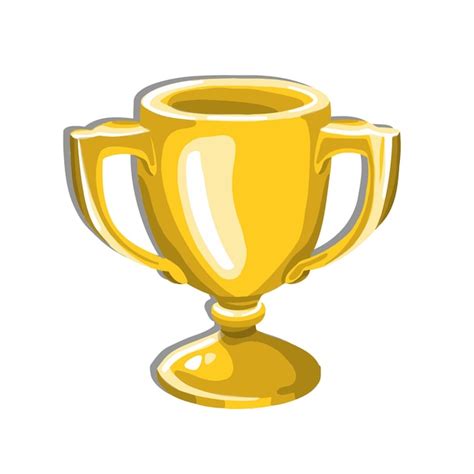 Premium Vector Golden Award Cup Freehand Illustration Vector