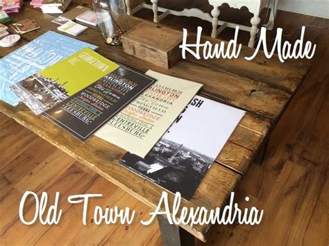Hand Made Rustic Farmhouse Table Old Town Alexandria Location