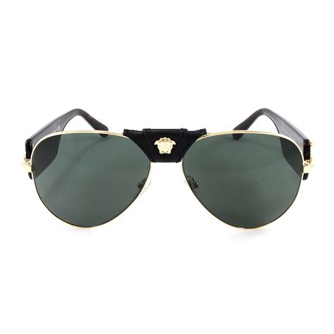 Medusa Aviator Sunglasses Gold Versace Touch Of Modern