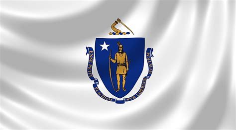 Massachusetts State Flag Worldatlas