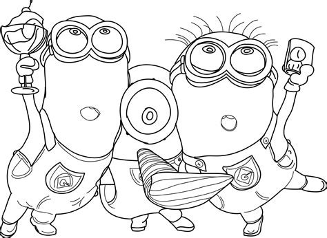 Minions Coloring Pages Wecoloringpage Minion Coloring Pages