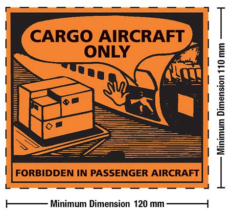 Cargo Aircraft Only Label Cao Label Iata Buy Securely Online