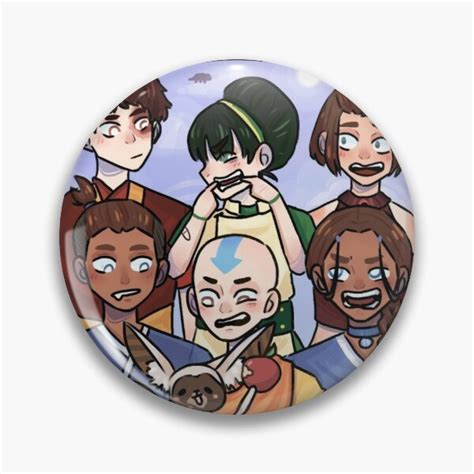 Avatar The Last Airbender Pin Anime Avatar Characters Cute Funny Lapel Pin Metal Anime Pin V12