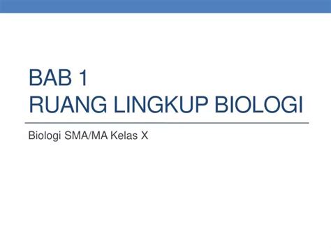 Ppt Bab 1 Ruang Lingkup Biologi Powerpoint Presentation Free Hot Sex