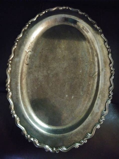 If you hand or give something on a silver platter to someone, you let them have it too easily. Value of Old Silver Tray Without Markings? | ThriftyFun