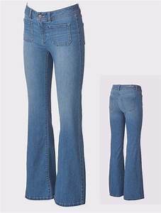 Lc Conrad Womens Jeans Flare Slim Bootcut Mid Rise Retro Blue
