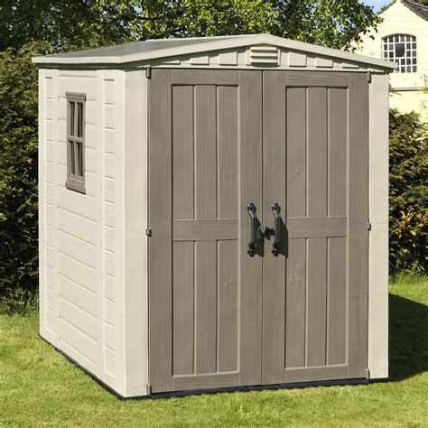 Keter 6x6 Apex Roof Shiplap Plastic Shed Assembly Required