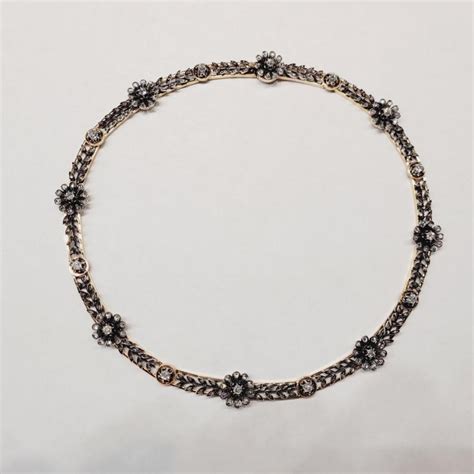 Antique French Diamond Necklace Db Gems