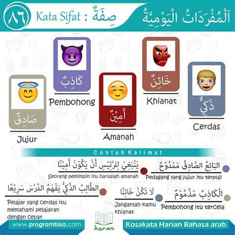 Belajar Bahasa Arab Koran Bahasa Arab Edisi 86 Kata Sifat Bagian Ke 11