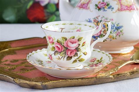 Royal Albert Flower Of The Month June Teacup And Saucer The Teacup Attic