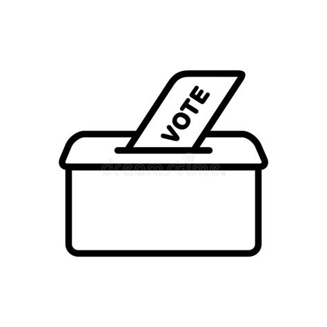 Black Solid Icon For Vote Policies And Election Stock Vector