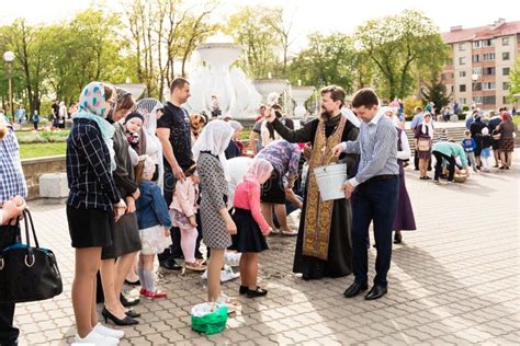 Beryoza Belarus April 27 2019 The Priest Follows The Christian