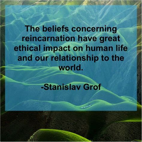 Stanislav Grof The Beliefs Concerning Reincarnation Have