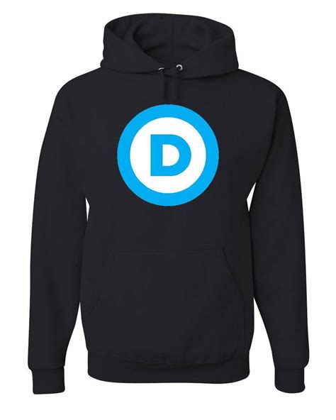 Democratic Party Logo Hoodie Political 2020 Vote Blue Liberal