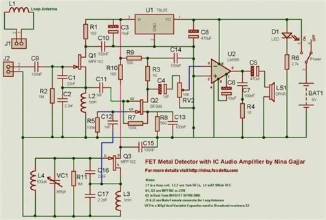 Gold Metal Detector Circuit Diagram Metal Detector Electronic