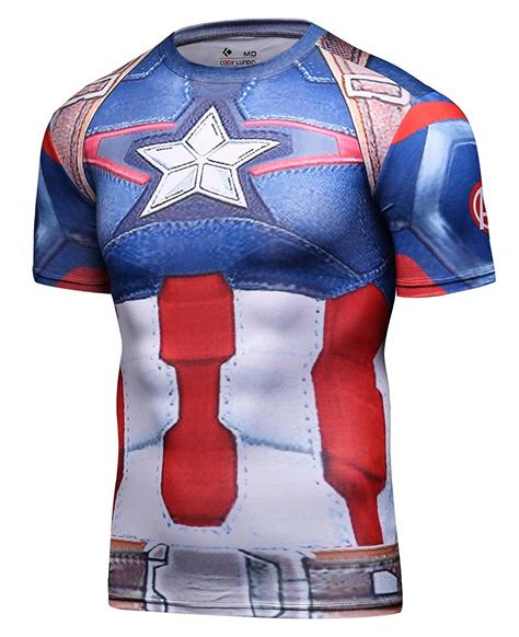 Captain America Star T Shirt Pkaway