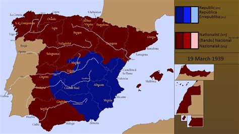 Spanish Civil War Map  Slidesharetrick
