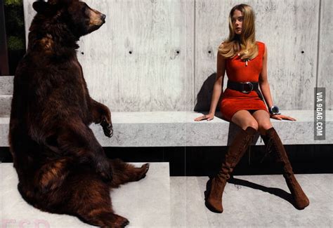 Cara Delevingne And Her Bear 9gag