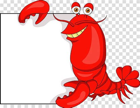 Lobster Cartoon Illustration Notice Lobster Tail Transparent