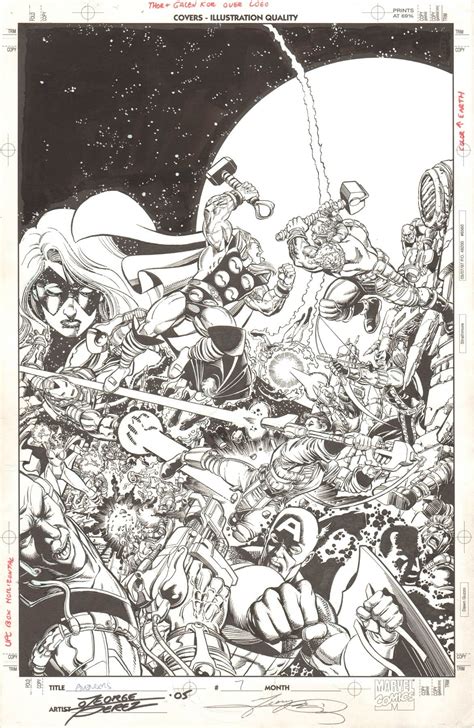 Avengers 7 Cover 1998 George Perez A Perez Extravaganza The