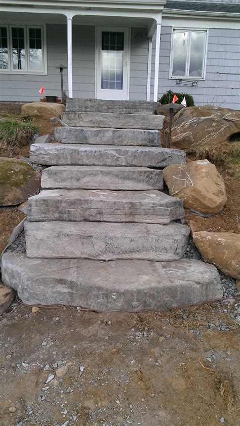Concrete Steps Made To Look Natural Stone Patio Step Gardendesign
