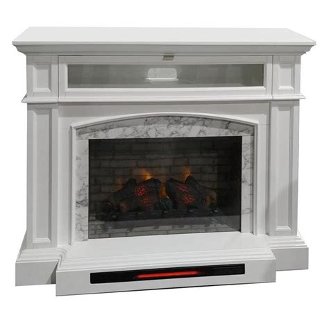 Allen Roth Infrared Quartz Electric Fireplace 525 In White