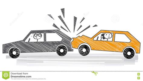 Car Crash Illustration Stock Illustration Image 71371292