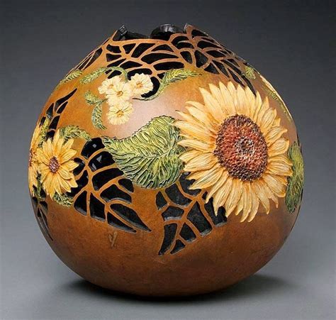 Pin By Silvia Muñoz On Gourd Art Painted Gourds Gourd Art