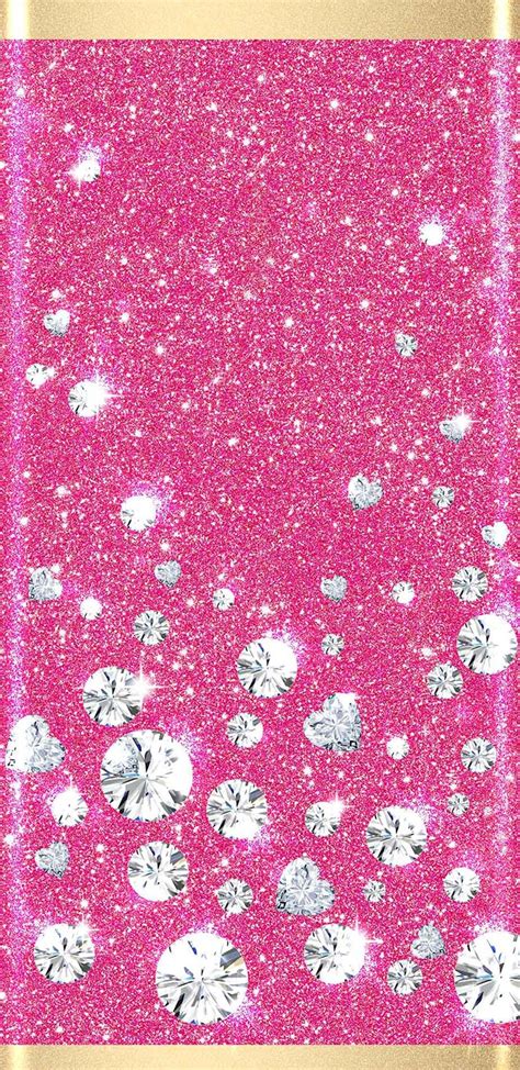 Brillo Rosa Diamante Bling Wallpaper Glitter Wallpaper Cellphone