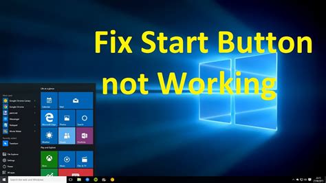 Fix Start Button Not Working In Windows 10 Howtosolveit Youtube