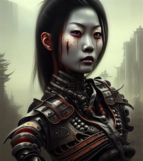 Asian Female Samurai Rstablediffusion