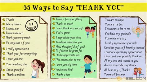 80 Other Ways To Say Thank You In English 7esl