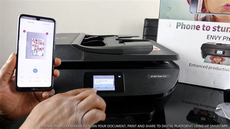 Hp Envy Photo 7830 How To Scan Your Document Print And Share To