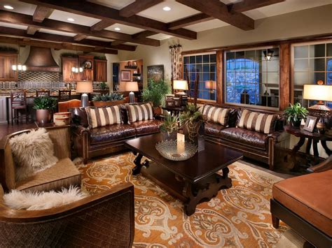 Traditional And Masculine Living Room Hgtv