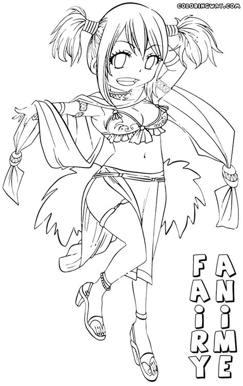 Anime Fairy Coloring Pages Coloring Pages To Download