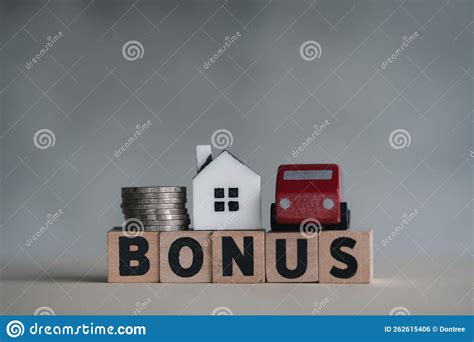 Wooden Blocks With The Word Bonus Receive Bonuses Rewards And