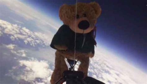 Teddy Bear Launched Into Stratosphere Record Digitalnz