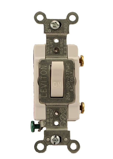 Leviton Cs120 2w 20 Amp 120277 Volt Toggle Single Pole Ac Quiet