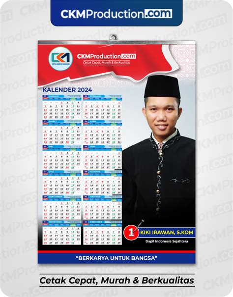 Cetak Kalender Poster Partai Pemilu 2024 Murah Di Jakarta
