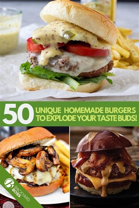 50 Unique Burger Recipes To Explode Your Taste Buds Unique Burger