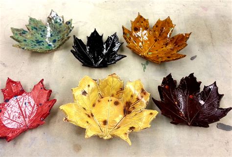 Ceramic Fall Leaves Argo High Schoolart Club2014 2015