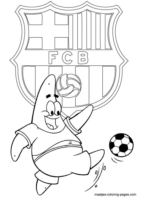 Fc Barcelona Coloring Pages Coloring Home