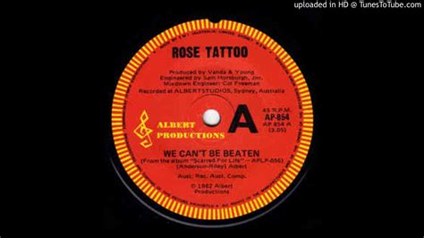 Rose Tattoo We Cant Be Beaten Youtube