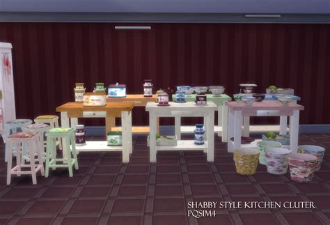 My Sims 4 Blog Shabby Style Kitchen Clutter By Pqsim4