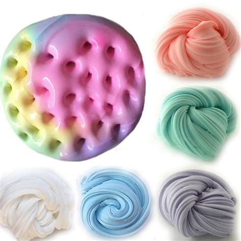 Funny Diy Fluffy Slime Toys Squishy Kids Toy Soft Clay Modeling Clay